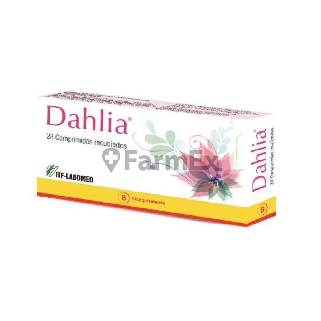 Dahlia x 28 comprimidos Farmex-Fonasa-Persistente